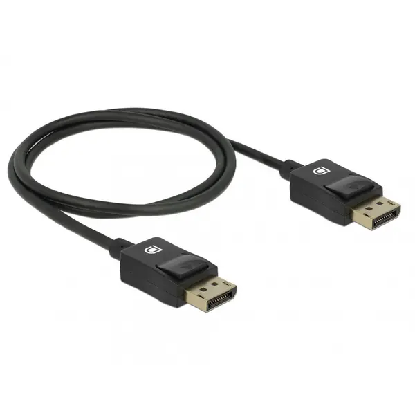 Delock Cablu Displayport coaxial 8K60Hz T-T 1m Negru, Delock 85300