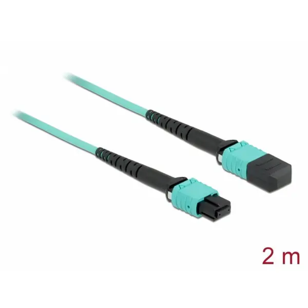 Delock Cablu fibra optica MPO la MPO Polaritate A multi-mode OM4 2m, Delock 86956