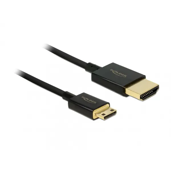 Delock Cablu HDMI la mini HDMI-C T-T 3D 4K 4.5m Activ Slim Premium, Delock 84780