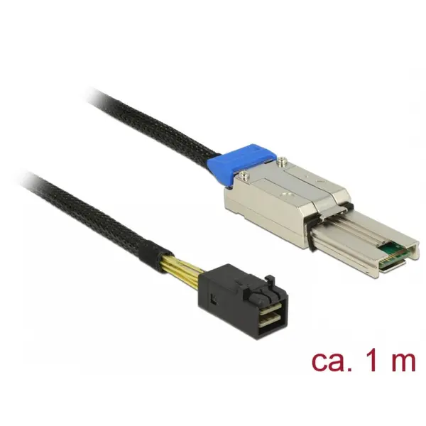 Delock Cablu Mini SAS HD SFF-8088 la Mini SAS HD SFF-8643 1m, Delock 83620
