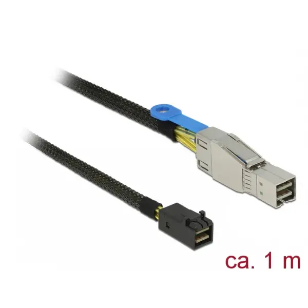 Delock Cablu Mini SAS HD SFF-8644 la Mini SAS HD SFF-8643 1m, Delock 83618