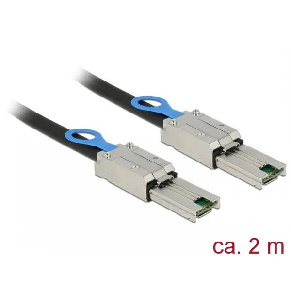 Delock Cablu Mini SAS SFF-8088 la Mini SAS SFF-8088 2m, Delock 83571