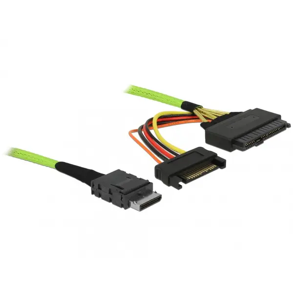 Delock Cablu OCuLink PCIe SFF-8611 la U.2 SFF-8639 1m, Delock 85756
