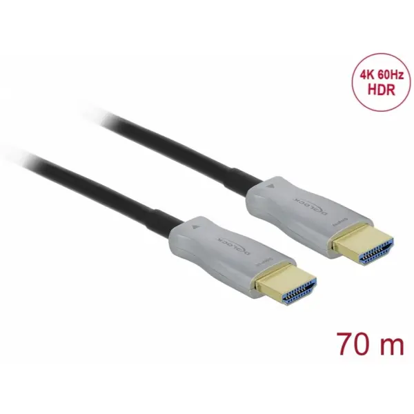 Delock Cablu optic activ HDMI 4K60Hz HDR T-T 70m, Delock 84136