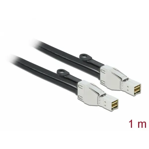 Delock Cablu PCI Express Mini SAS HD SFF-8674 la SFF-8674 1m, Delock 86621