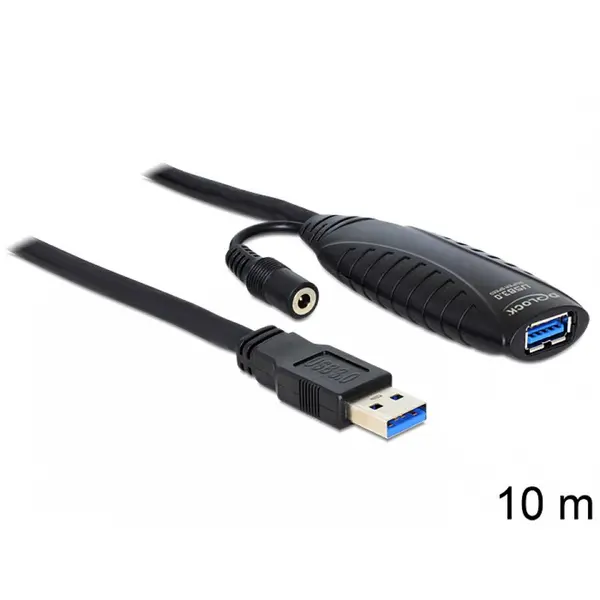 Delock Cablu prelungitor activ USB 3.0 M-T 10m, Delock 83415