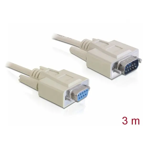 Delock Cablu serial RS-232 D-Sub 9 pini M-T 3 m, Delock 84289