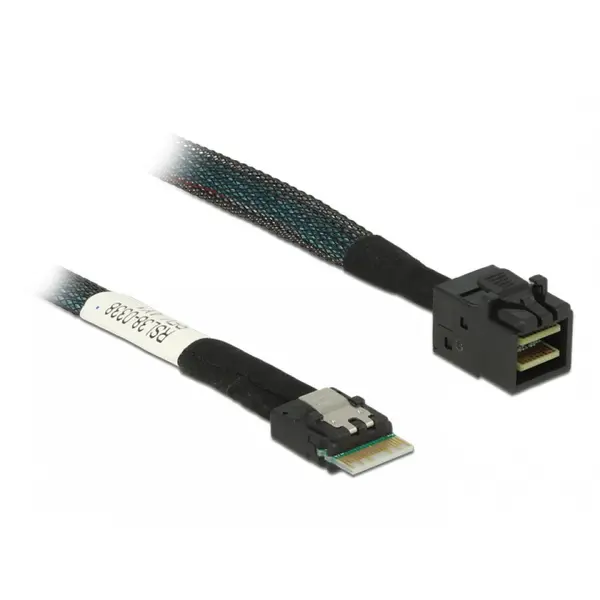 Delock Cablu Slim SAS SFF-8654 4i la Mini SAS HD SFF-8643 50cm, Delock 85081