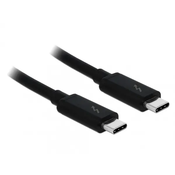 Delock Cablu Thunderbolt 3 20 Gb/s USB tip C pasiv 1.5m 5A T-T negru, Delock 84846