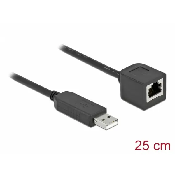 Delock Cablu USB la serial RS-232 RJ45 (pentru router Cisco) T-M 0.25m, Delock 64162