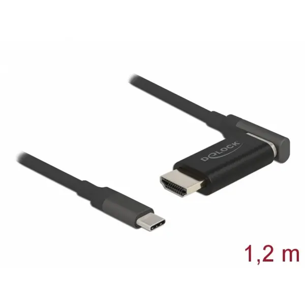 Delock Cablu USB Type-C la HDMI 4K60Hz magnetic 1.2m, Delock 66685