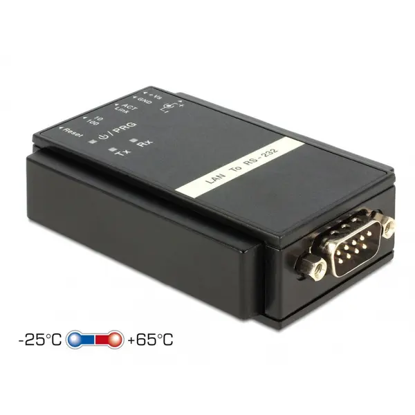 Delock Convertor Ethernet LAN la Serial RS-232, Delock 62504