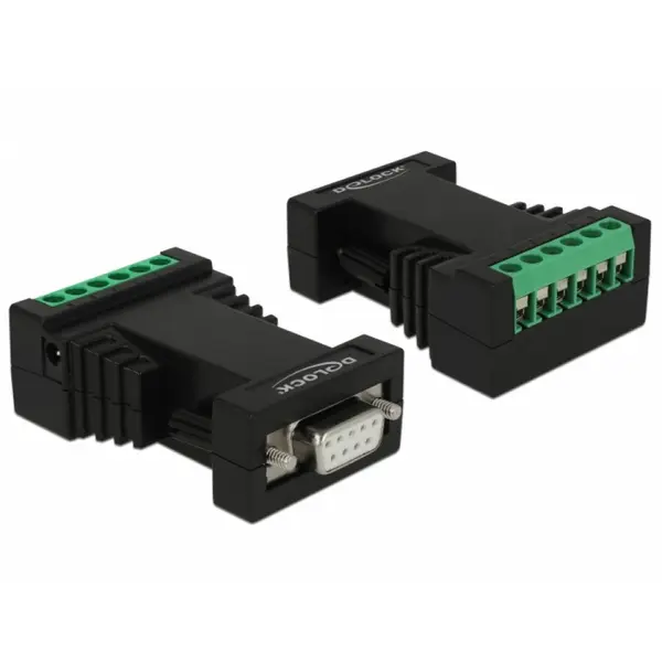 Delock Convertor Serial RS-232 la Serial RS-422/485 cu protectie ESD 15 kV / 600W si 2.5 kV isolation extended temperature range, Delock 87686