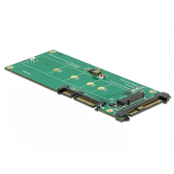 Delock Convertor U.2 SFF-8639 NVMe / SATA 22 pini la 1 x M.2 Key M, Delock 62864