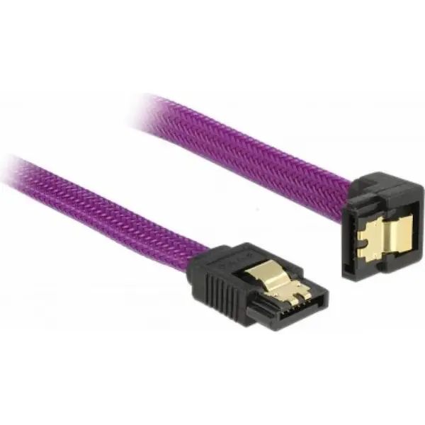Delock Delock Cable SATA 6 Gb/s down/straight metal 50 cm