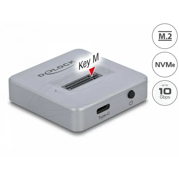 Delock Delock M.2 Docking Station pentru M.2 NVMe PCIe SSD cu USB Type-C™ mama