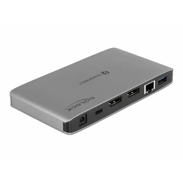 Delock Docking station Thunderbolt 3 la Dual DisplayPort 8K/ USB / LAN / SD / Audio / PD 3.0, Delock 87777