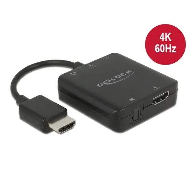 Delock Extractor audio HDMI 4K60Hz cu HDR, Delock 63333