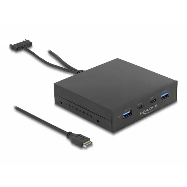 Delock Front panel 3.5 cu 2 x USB 3.2 Gen2 type C + 2 x USB-A, Delock 64057