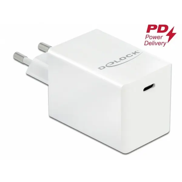 Delock Incarcator priza 1 x USB-C PD 3.0 compact 60W, Delock 41447