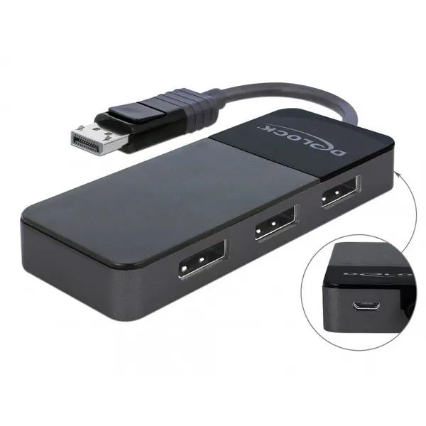 Delock Multiplicator DisplayPort 1.4 cu 3 porturi, Delock 87737