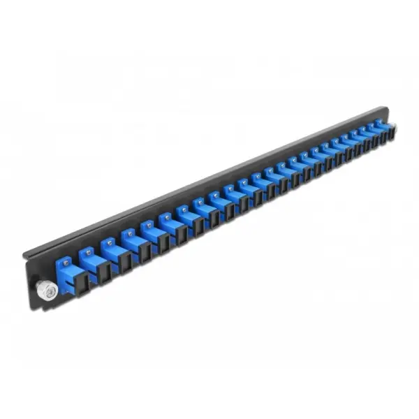 Delock Panoul frontal de legatura Delock 43351, 19 pentru carcasa 24 porturi SC Simplex OS2, Albastru