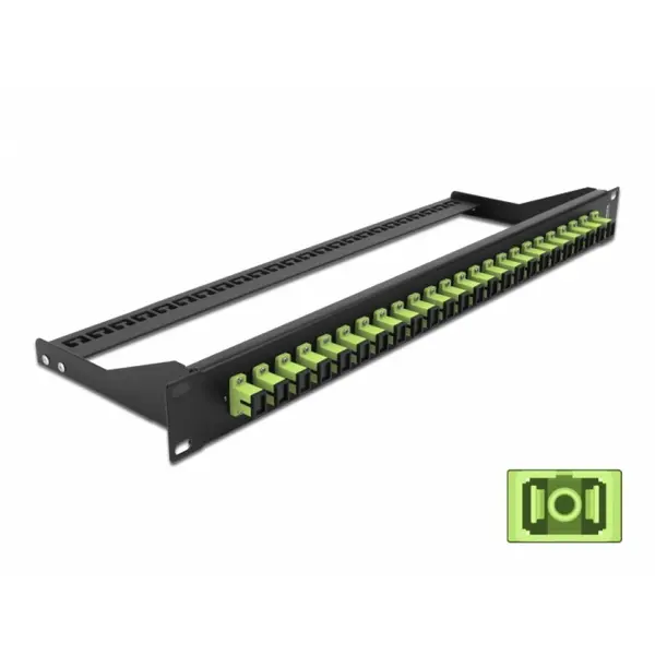 Delock Patch panel 19 cu 24 x SC OM5 Multi-mode Simplex, Delock 43385