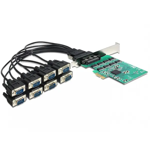Delock PCI Express Card la 8 x Serial RS-232 High Speed 921K, Delock 89336