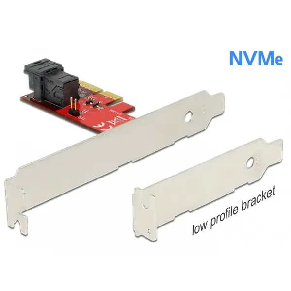 Delock PCI Express cu 1 port SFF-8643 NVMe LPFF, Delock 89535