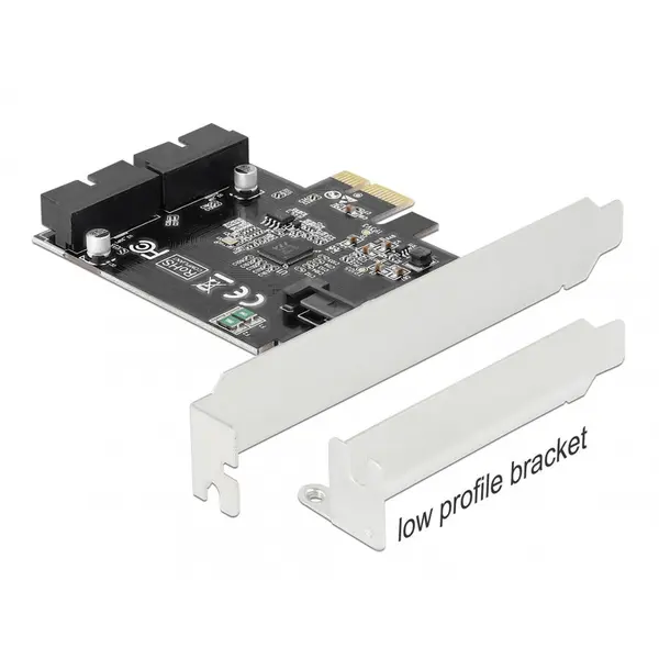 Delock PCI Express cu 2 porturi pin header USB 3.0, Delock 90387
