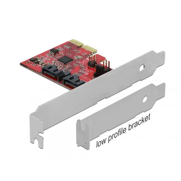 Delock PCI Express cu 2 porturi SATA III, RAID 1 - mirroring existing data, Delock 90406
