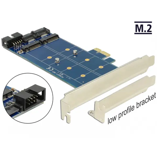Delock PCI Express cu 2 x M.2 SATA, Delock 89374