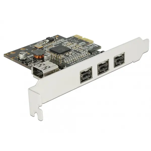 Delock PCI Express cu 3 porturi FireWire B + 1 port FireWire A, Delock 89864