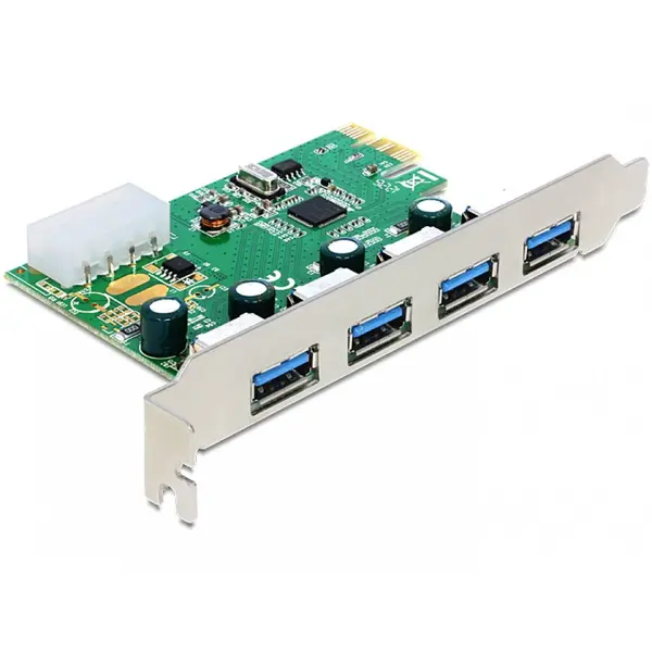 Delock PCI Express cu 4 porturi externe USB 3.0, Delock 89363