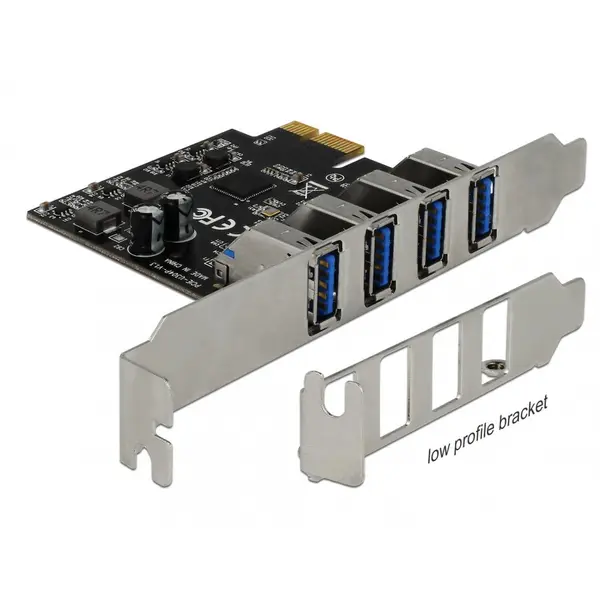 Delock PCI Express cu 4 porturi USB 3.0 (pentru Mac), Delock 90304