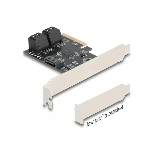 Delock PCI Express cu 5 x SATA LPFF, Delock 90890