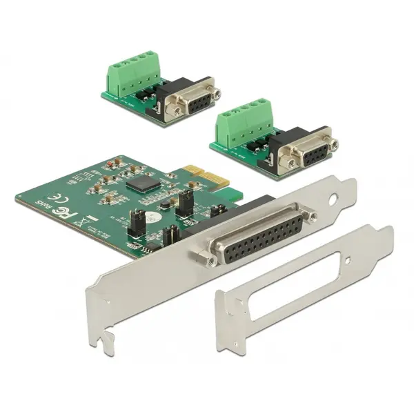 Delock PCI Express la 2 x Serial RS-422/485 cu protectie ESD, Delock 65841
