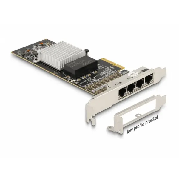 Delock PCI Express la 4 x RJ45 Gigabit LAN i350, Delock 88606