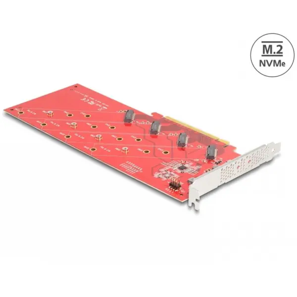Delock PCI Express x16 la 4 x NVMe M.2 - Bifurcation, Delock 90617