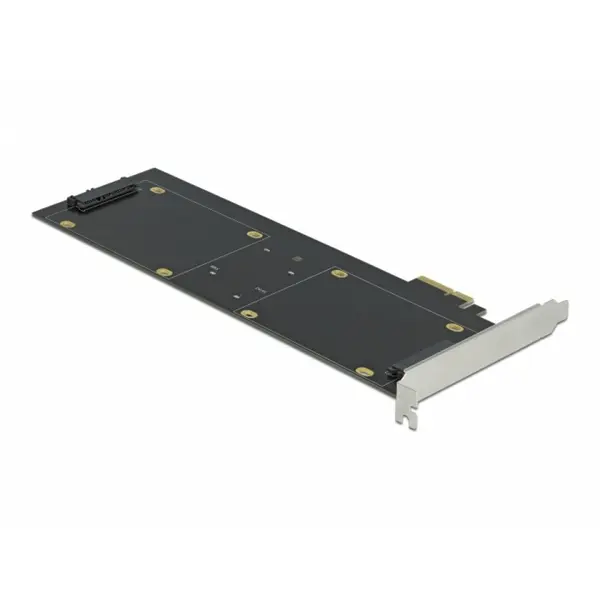 Delock PCI Express x2 Card cu 4 x HDD/SSD SATA 22 pini (date + alimentare) RAID, Delock 90433