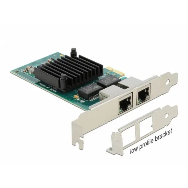 Delock Placa PCI Express la 2 x Gigabit LAN Intel i350, Delock 88502