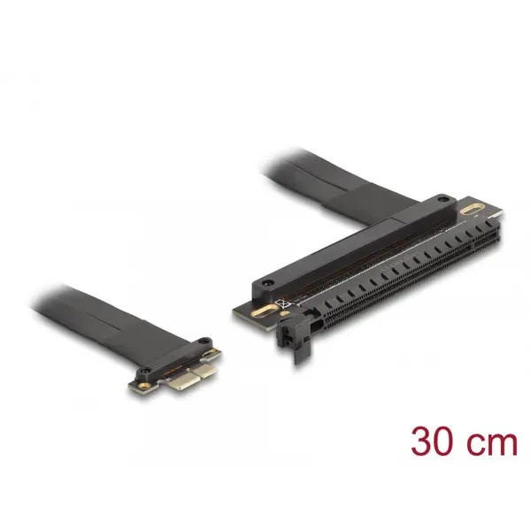 Delock Riser Card PCI Express 3.0 x1 la x16 + cablu 30cm, Delock 81505