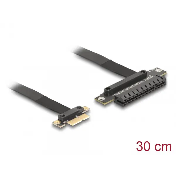Delock Riser Card PCI Express 3.0 x1 la x8 + cablu 30cm, Delock 81496