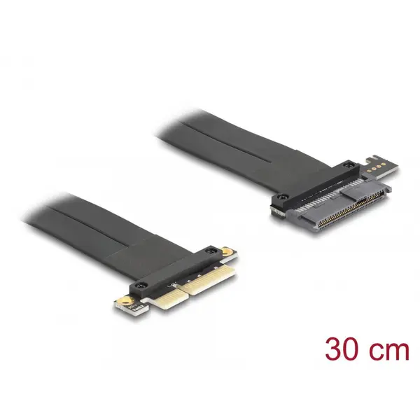 Delock Riser Card PCI Express 3.0 x4 la U.2 SFF-8639 SSD + cablu 30cm, Delock 81507