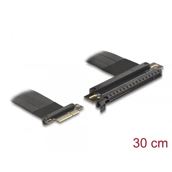 Delock Riser Card PCI Express 3.0 x4 la x16 + cablu 30cm, Delock 81498