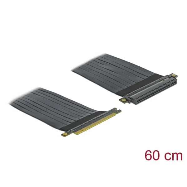 Delock Riser Card PCI Express x16 la x16 + cablu flexibil 60cm, Delock 85765