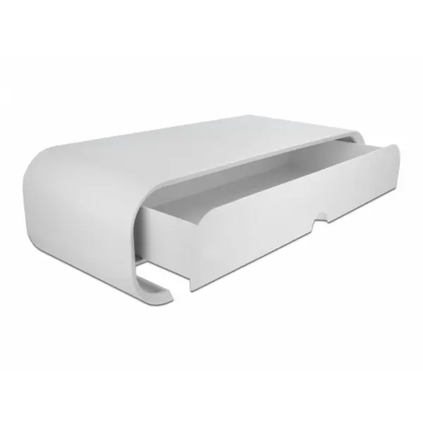 Delock Suport monitor max 40Kg cu 1 sertar Alb, Delock 18324