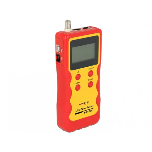 Delock Tester LCD RJ45 / RJ12 / BNC / USB, Delock 86108