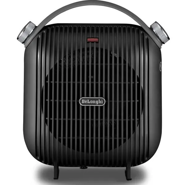 Delonghi Aeroterma De’Longhi HFS30C24.DG, 2400 W, 2 trepte de putere, Termostat reglabil, Treapta aer rece, Protectie supraincalzire, Protectie anti-inghet, Negru