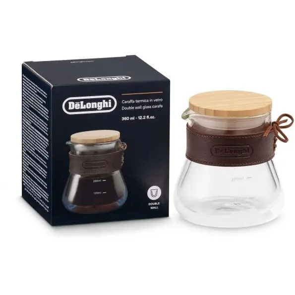 Delonghi Carafa din sticla cu pereti dubli DeLonghi DLSC077 - AS00006435, 360ml